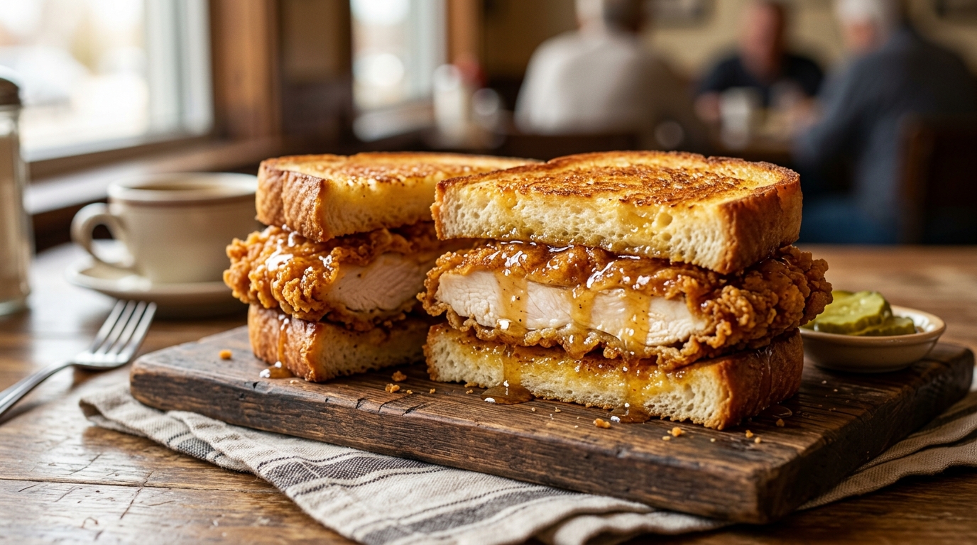 Honey Butter Chicken on Texas Toast